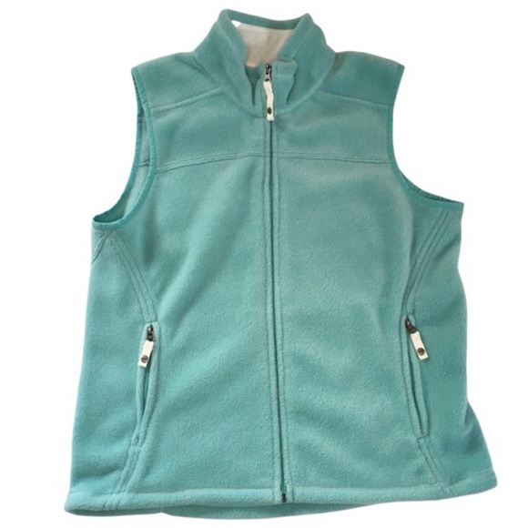 REI Fleece Vest Boulder Ridge Aqua Green Midweight Girls XL (18) - Picture 6 of 6